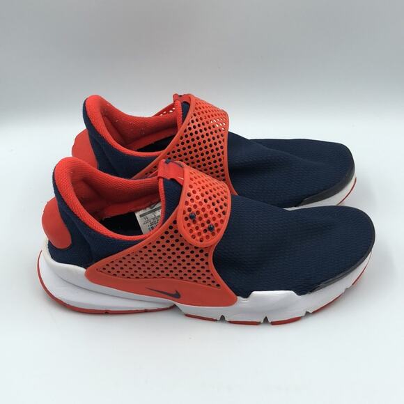 Nike Sock Dart Blue Running Shoes Sneakers Youth Size 7Y /‎ Women’s Sz 8.5 - Picture 1 of 11